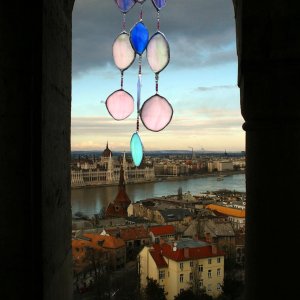 Skleněnka - dekorace ze skla, zvonkohra (marha-art.cz)